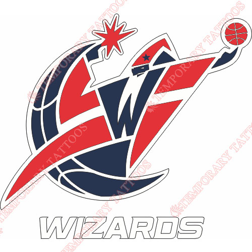 Washington Wizards Customize Temporary Tattoos Stickers NO.1238
